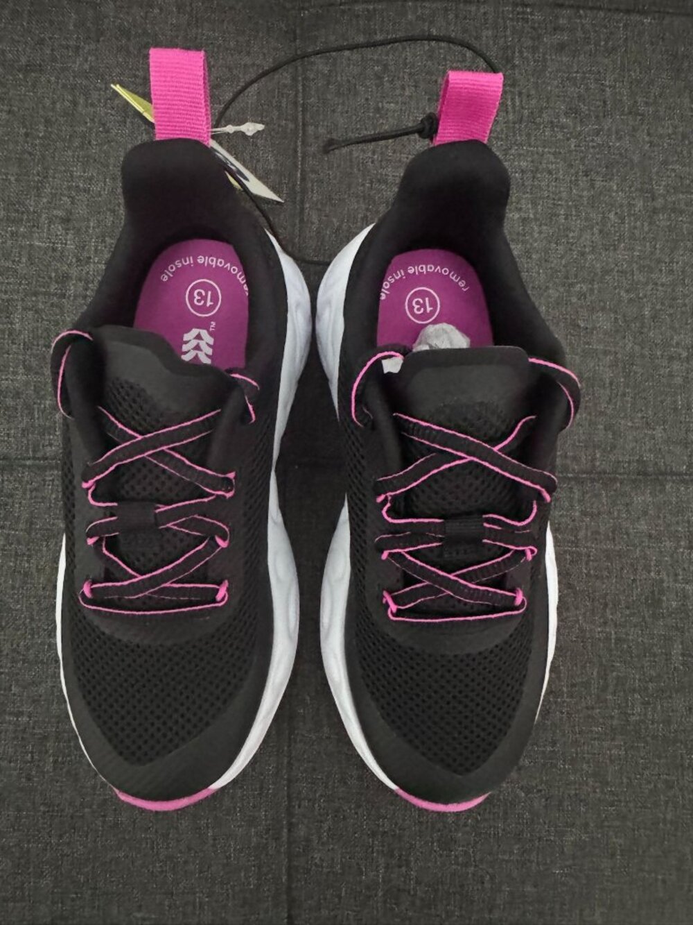 All In Motion Kids Athletic Shoes Size 13 Black/Pink